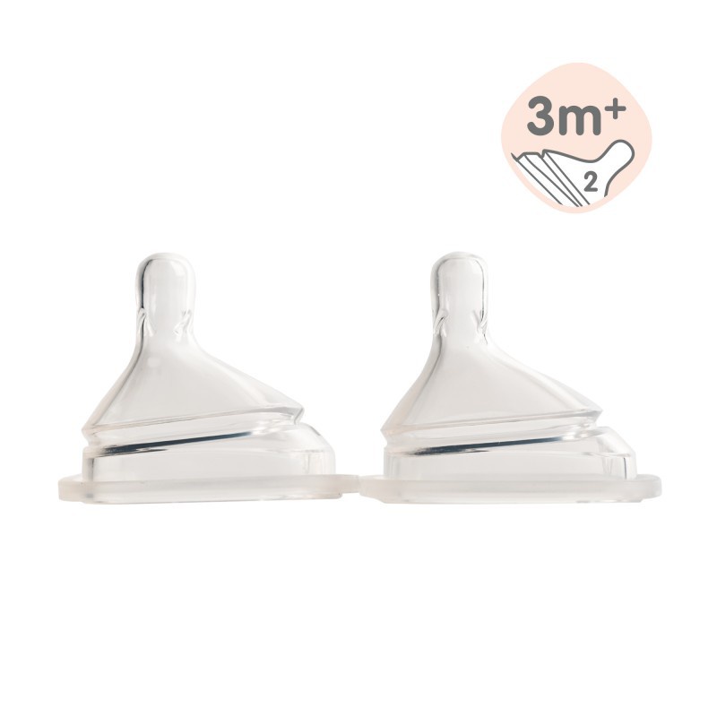 Núm ti thay thế, phụ kiện thay thế cho bình sữa hình vuông dung tích 150ml/240ml/330ml