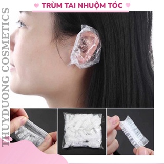 Dụng cụ nhuộm tóc - 1 đôi trùm tai nhuộm tóc.