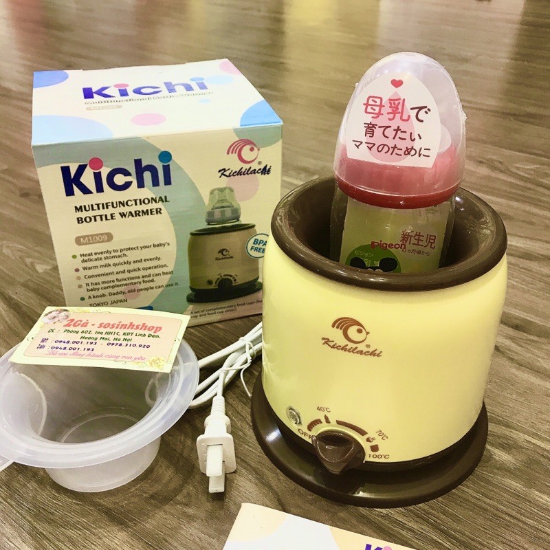 Máy hâm sữa 3 chức năng mẫu mới KiCHI