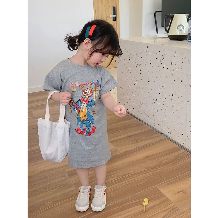 Váy bé gái, đầm bé gái chất cotton thoáng mát, váy suông bé gái dễ thương 10 - 45kg VBG06