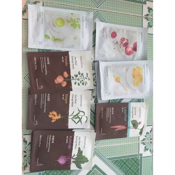 Mặt nạ miếng Innisfree My Real Squeeze Mask_ Jeju Root Energy Mask