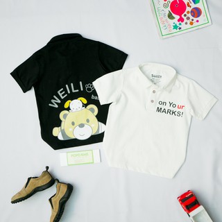 Áo polo bé trai, áo thun cộc tay bé trai (Size 8-22kg) 100% cotton thun 4c, Hình thật