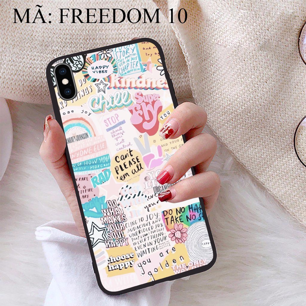 Ốp lưng iPhone XS MAX viền dẻo TPU BST Phong Cách Tự Do