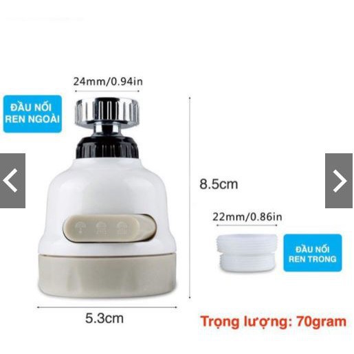 [𝐗𝐚̉ 𝐥𝐨̂̃ 14𝐤]Vòi nước tăng áp, đầu vòi xoay 360 độ, nhiều chế độ chảy phù hợp với nhu cầu