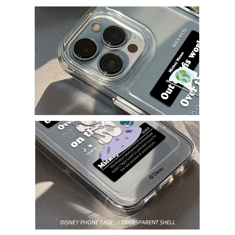 Ốp Điện Thoại Trong Suốt Chống Sốc Hình Mickey Cho iPhone 13 12 11 Pro MAX XS MAX XR X 7+ 8 Plus mini