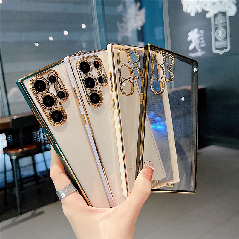 Ốp Điện Thoại TPU Mềm Chống Sốc Cho Samsung Galaxy S22 Ultra S22+ S22 S21+ A52