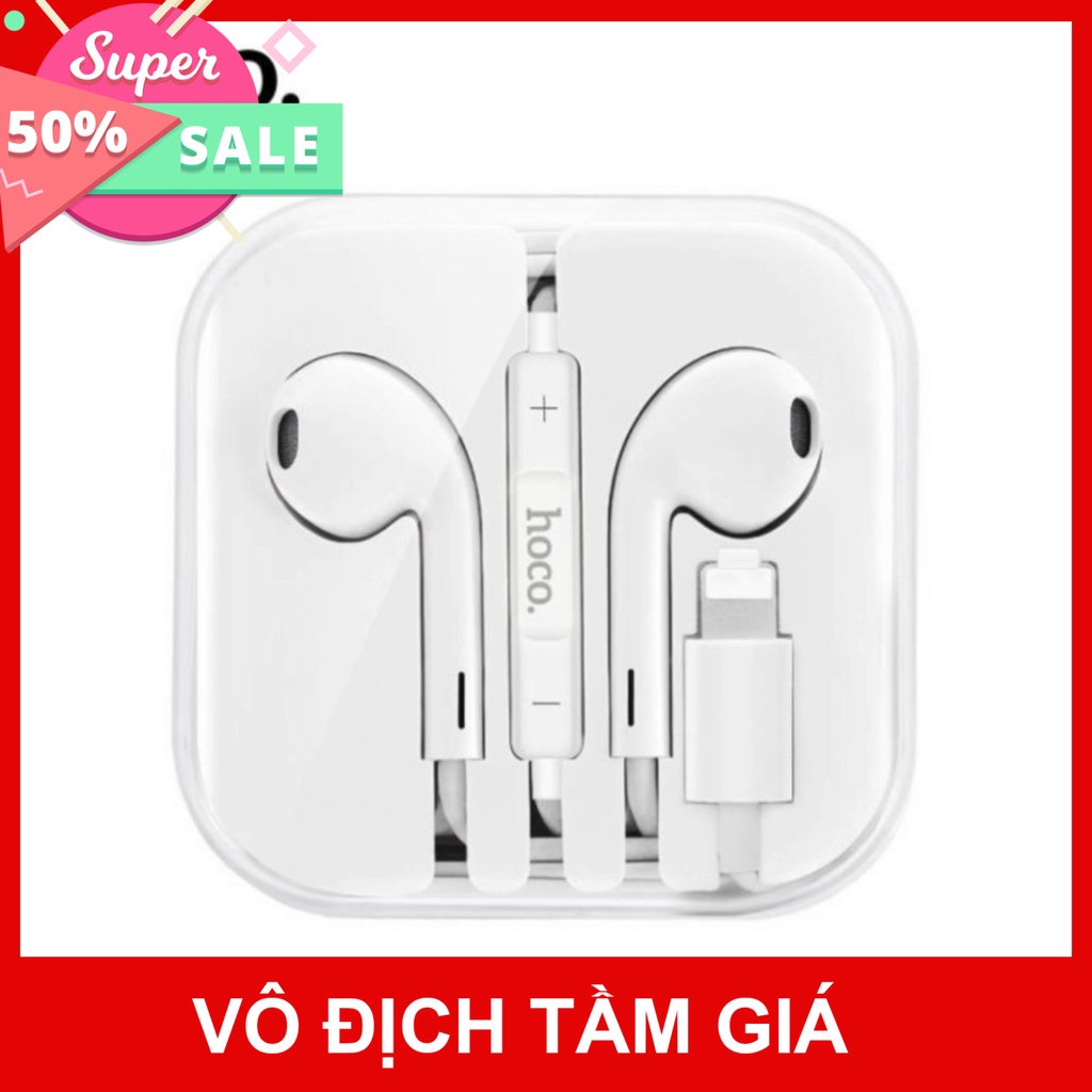 Tai Nghe iphon Chính Hãng HOCO L7Phus.Cổng Lightning iphon 7/ 8/ X/ Xs/ Xsmax/ 11/ 12.Tự Động Kết Nối Bluetooth Có Míc M