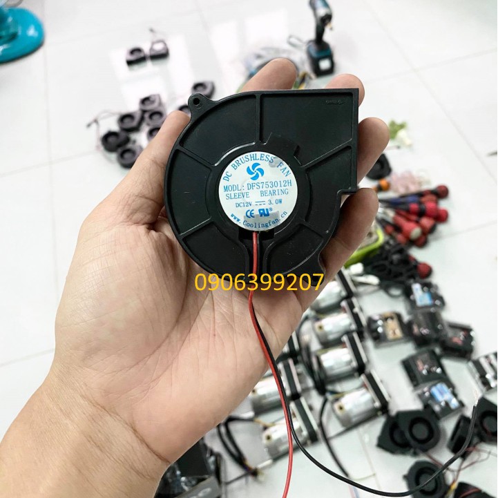 Quạt sò brushless mini 12v