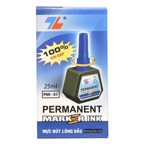 Mực bút LÔNG DẦU Thiên Long, mực dạ dầu, mực không xóa được , bút viết tải, viết lên đồ vật không xoá được TL - PMI-01