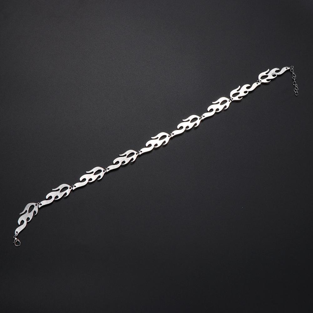 Vòng cổ Hình Ngọn Lửa Phong Cách Hip Hop Đường Phố Mới Cho Nam Và Nữ