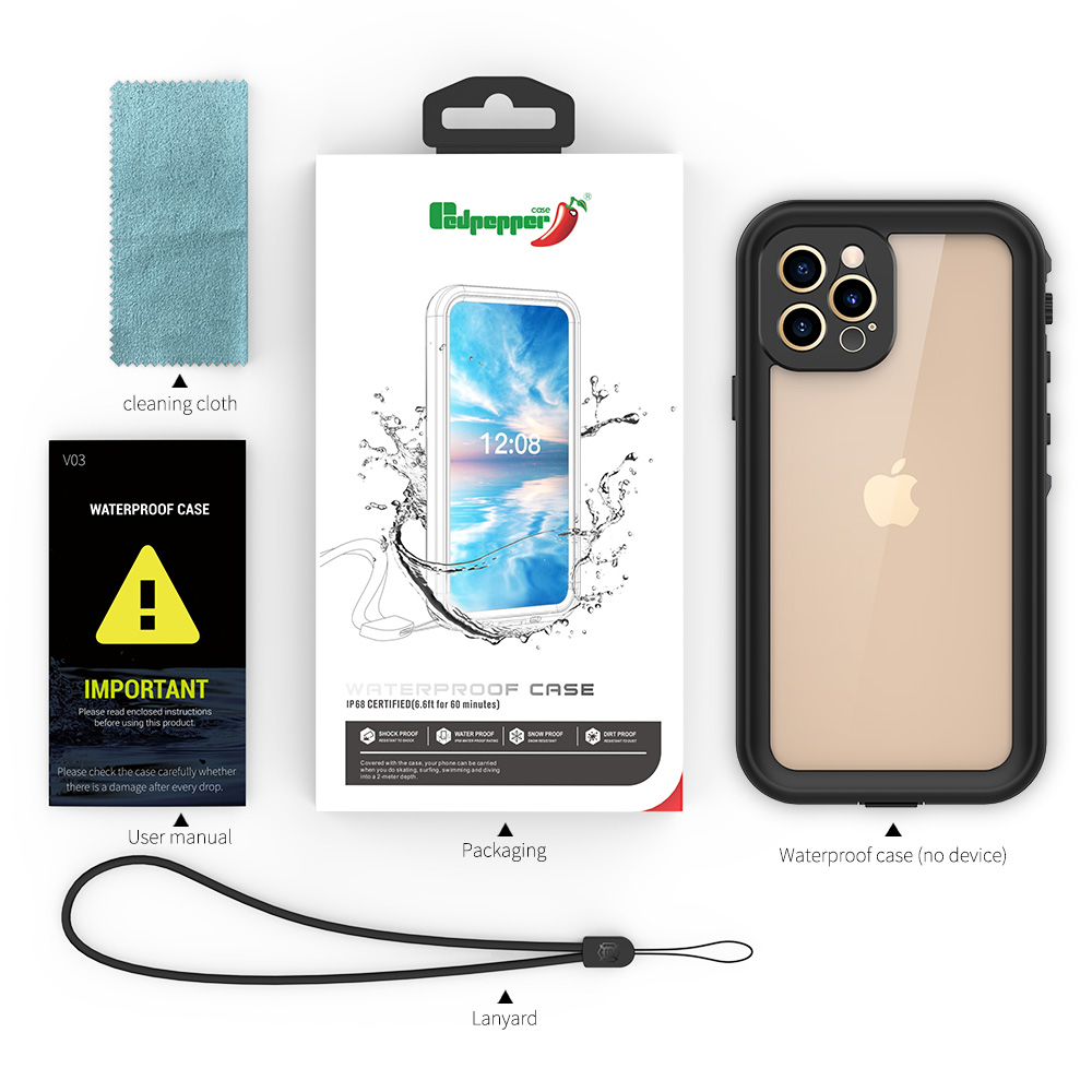 Ốp Điện Thoại Chống Thấm Nước ip68 iphone 12 pro max 12mini 12pro i12 2020 6.7 6.1