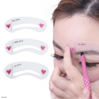 Bộ 3 Khuôn Kẻ Lông Mày Có Thể Tái Sử Dụng Tiện Lợi
