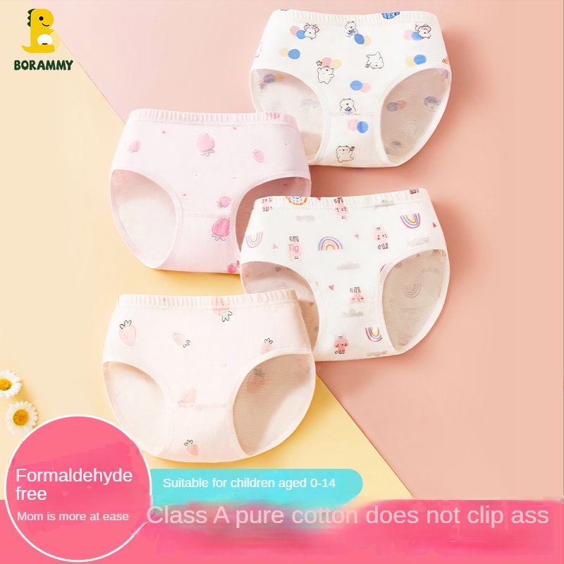 Quần Lót Tam Giác Bằng cotton Nguyên Chất Cho Bé Gái Lớp 12 Tuổi
