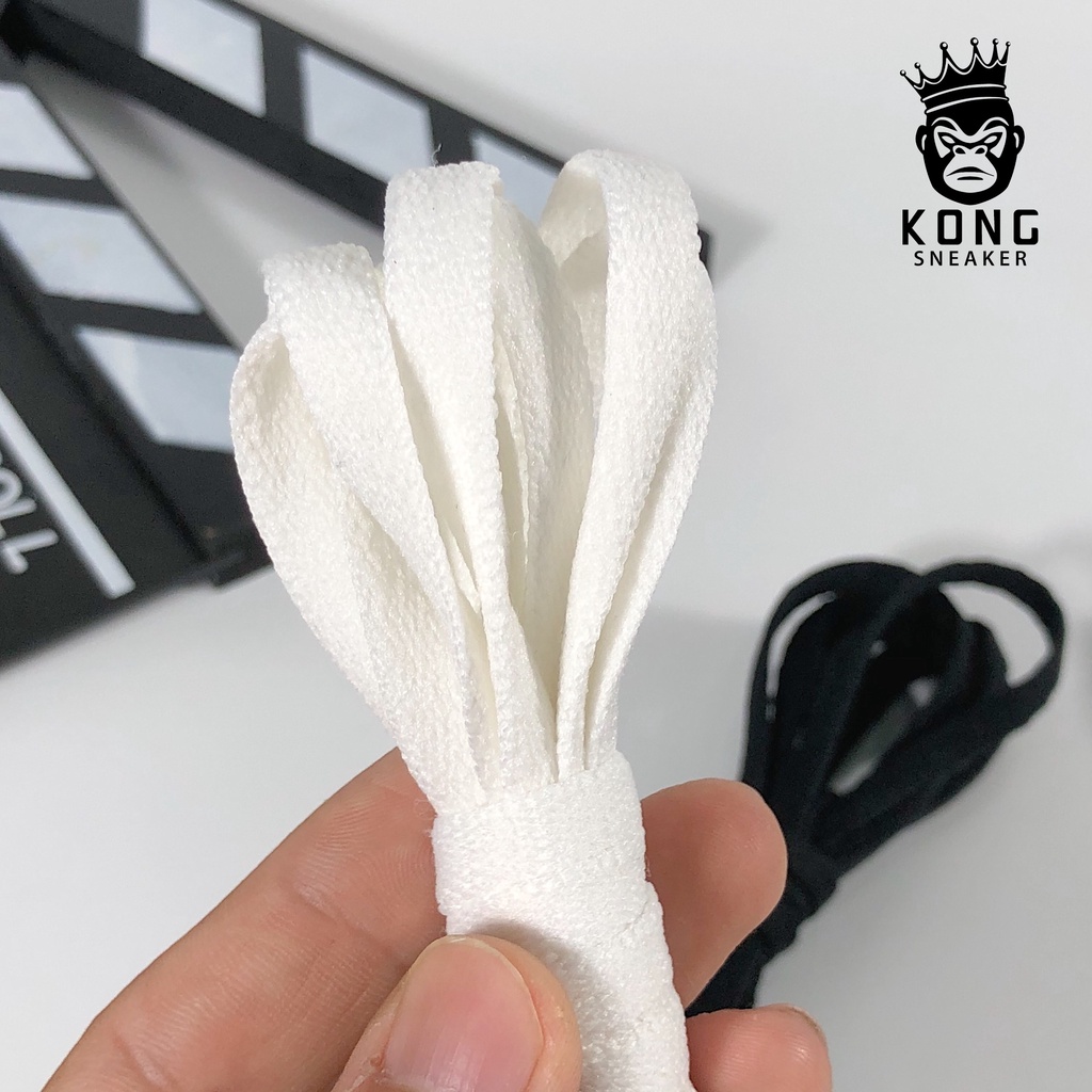 Dây Giày SNEAKERS Cotton Cao Cấp Dài 120cm Màu Đen Và Trắng