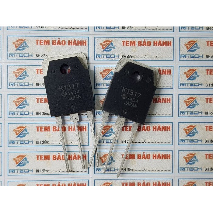 K1317, 2SK1317 Mosfet Kênh-N 2.5A/1500V TO-3P