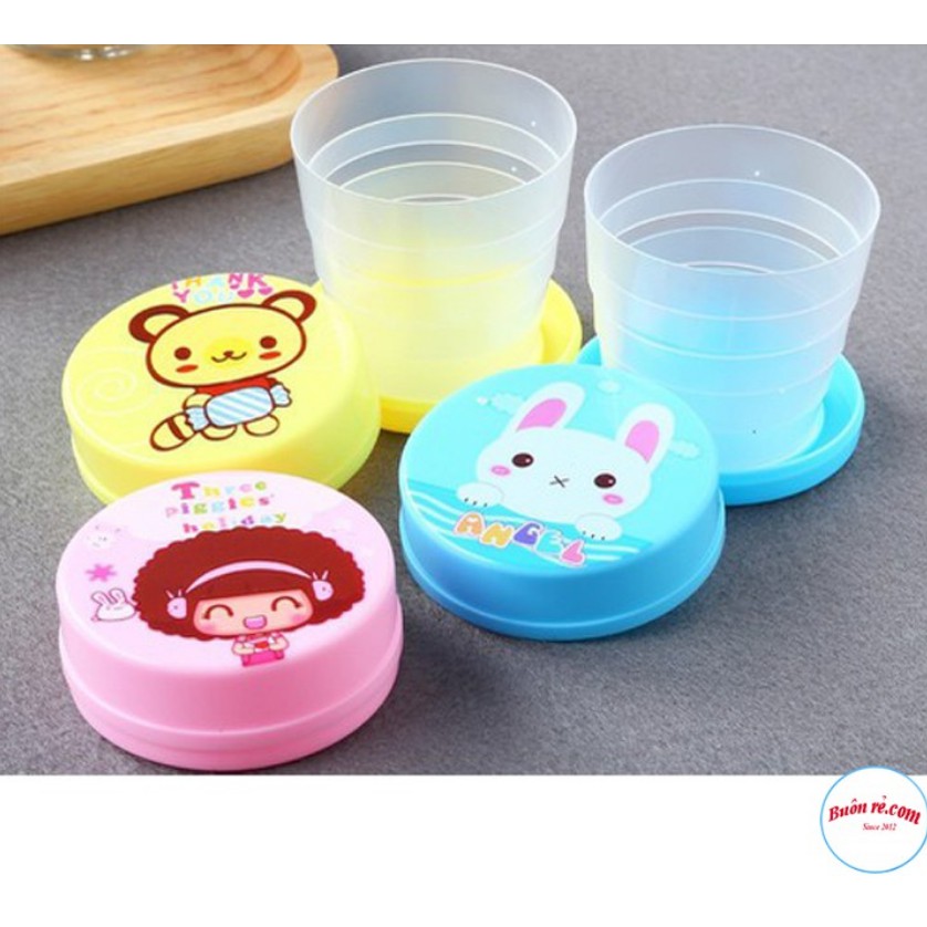 XẢ SỐC - Cốc Nhựa Gấp Gọn Thông Minh Hình Hoạt hình dễ thương br00467