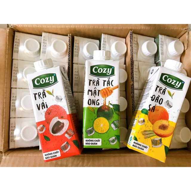 1 thùng (24 hộp) Trà Cozy tắc mật ong 225ml