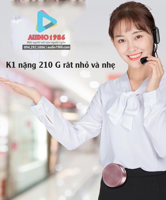 Máy Trợ Giảng Không Dây Keling K1 UHF Wireless Bluetooth 5.1