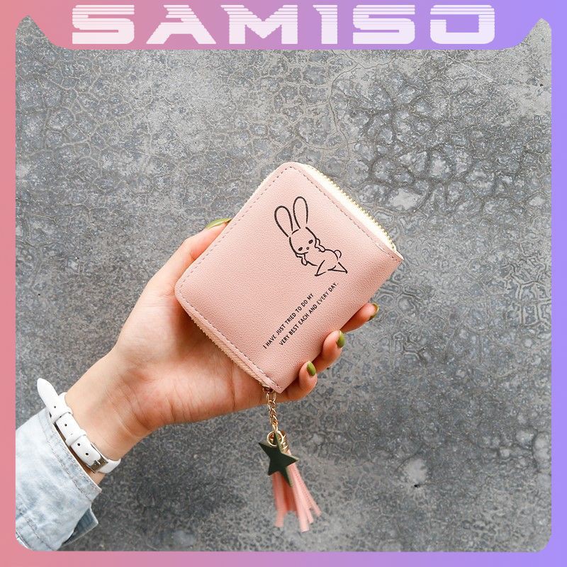 Ví nữ ngắn đẹp cầm tay mini nhỏ gọn bỏ túi nhiều ngăn dễ thương NG26 | BigBuy360 - bigbuy360.vn