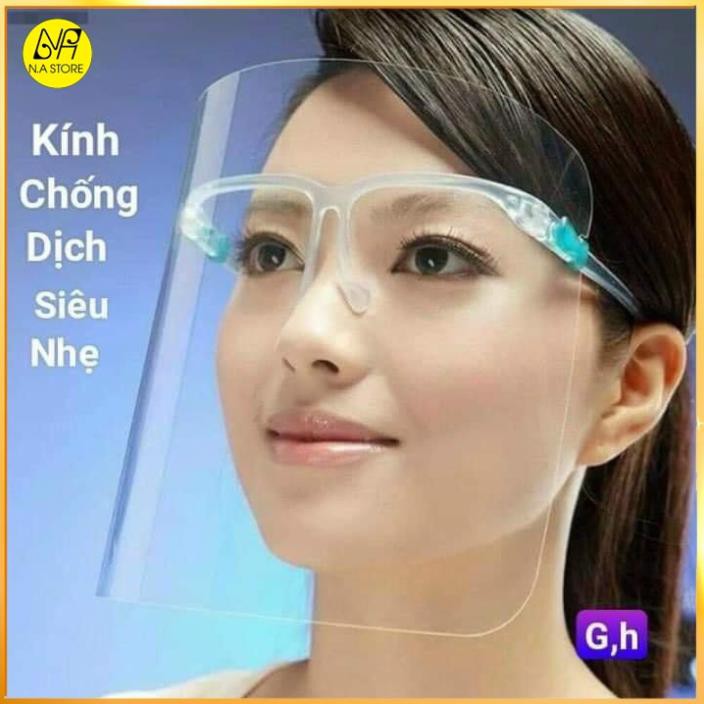 TẤM CHẮN Face shield Mặt Nạ Bảo Hộ Y Tế Chống Dịch, Chống Giọt Bắn, Bụi Trong Suốt Nhựa PET, Khẩu Trang Nhựa