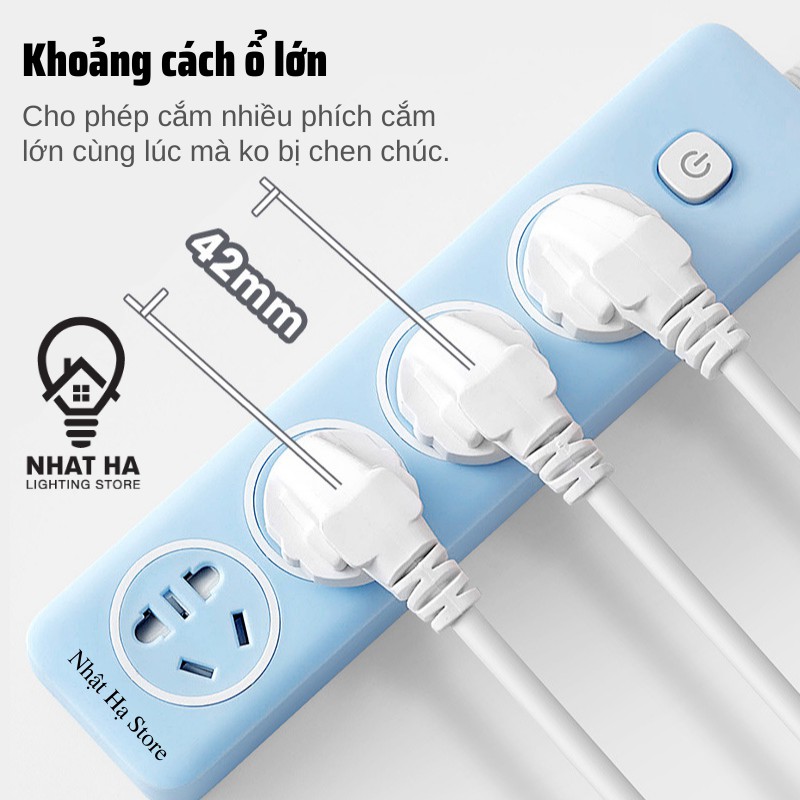 Ổ Cắm Điện USB Đa Năng Cute OD-432 Dễ Thương Gắn Tường Tiện Lợi Chịu Tải 2500W Dây dài 3M 3 màu Pastel