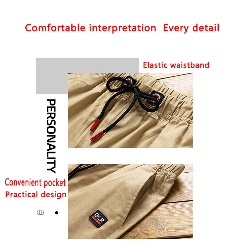 Quần short nam lưng thun 100% cotton