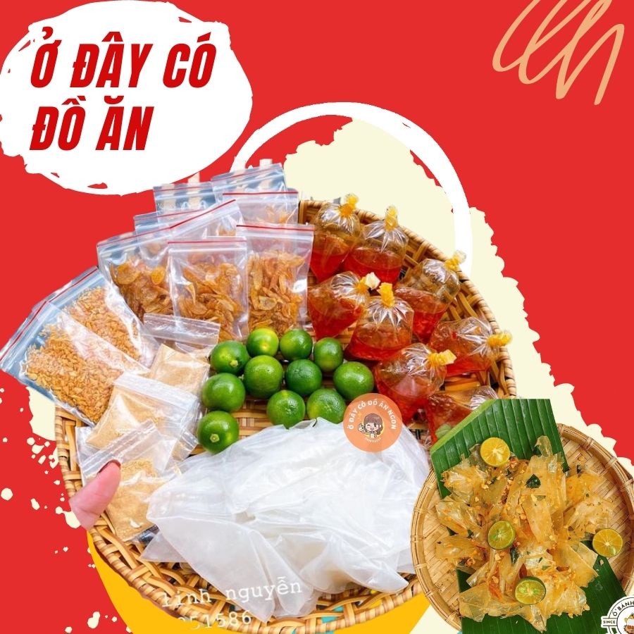 Bánh tráng phơi sương cao cấp vị ớt tắc rim sa tế trộn muối tây ninh muối nhuyễn siêu chua cay