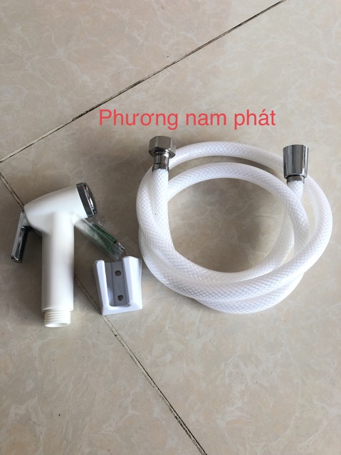 [TIA NƯỚC MẠNH] Bộ Vòi Xịt Vệ Sinh bằng nhựa và dây sen và cài đủ bộ XỊT CÒ NHỰA