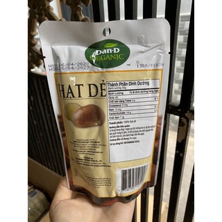 Hạt dẻ hữu cơ DAN D PAK Organic Chestnut 100gram