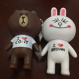 MÓC KHÓA THỎ TRẮNG VÀ GẤU BROWN