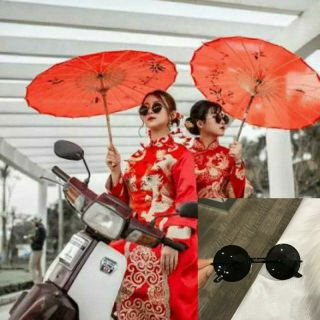 [Đồng giá] Mắt kính thầy bói đen cực ngầu Ah172