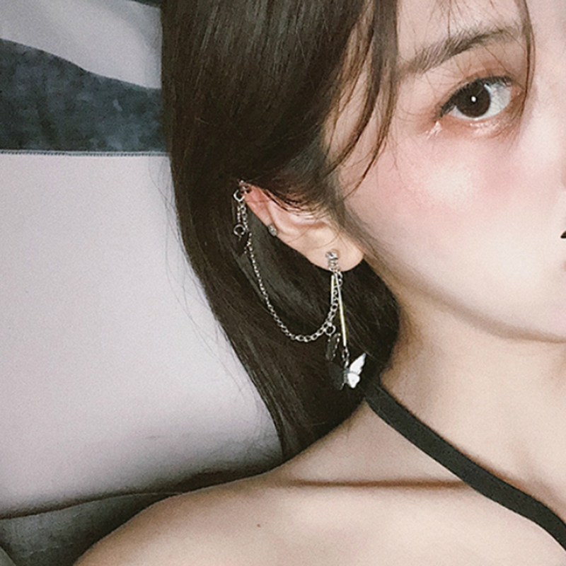Khuyên Tai Hình Bướm Phong Cách Hàn Quốc Cá Tính Dành Cho Nữ YKN