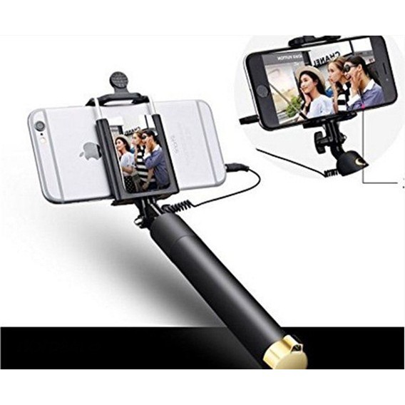 (SỈ LẺ GIÁ RẺ) (selfie stick) Gậy Chụp Hình Xi Sắt Dáng Đẹp Dài 80 cm Chắc Chắn Kết Nối Jack 3.5mm (HÀNG TỐT)