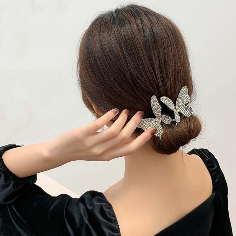 1 Dụng Cụ Búi Tóc Hình Hoa/Bướm Đáng Yêu Cho Nữ