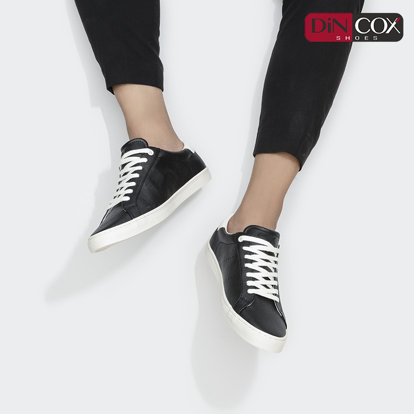 Giày Sneaker Da Nam Dincox C15 Black/White Sang Trọng Tinh Tế