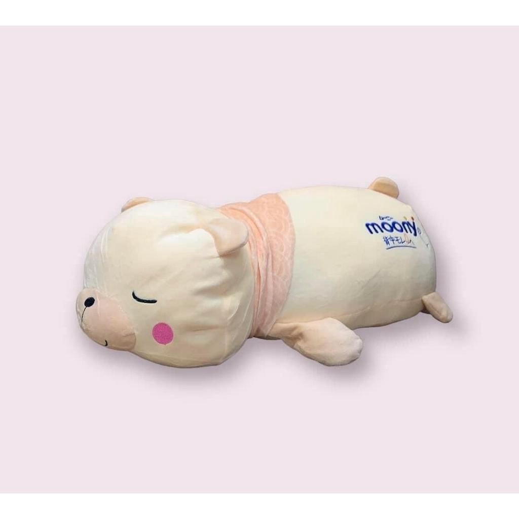Gối Ôm Thú Bông  Moony Dễ Thương với bộ lông siêu mịn