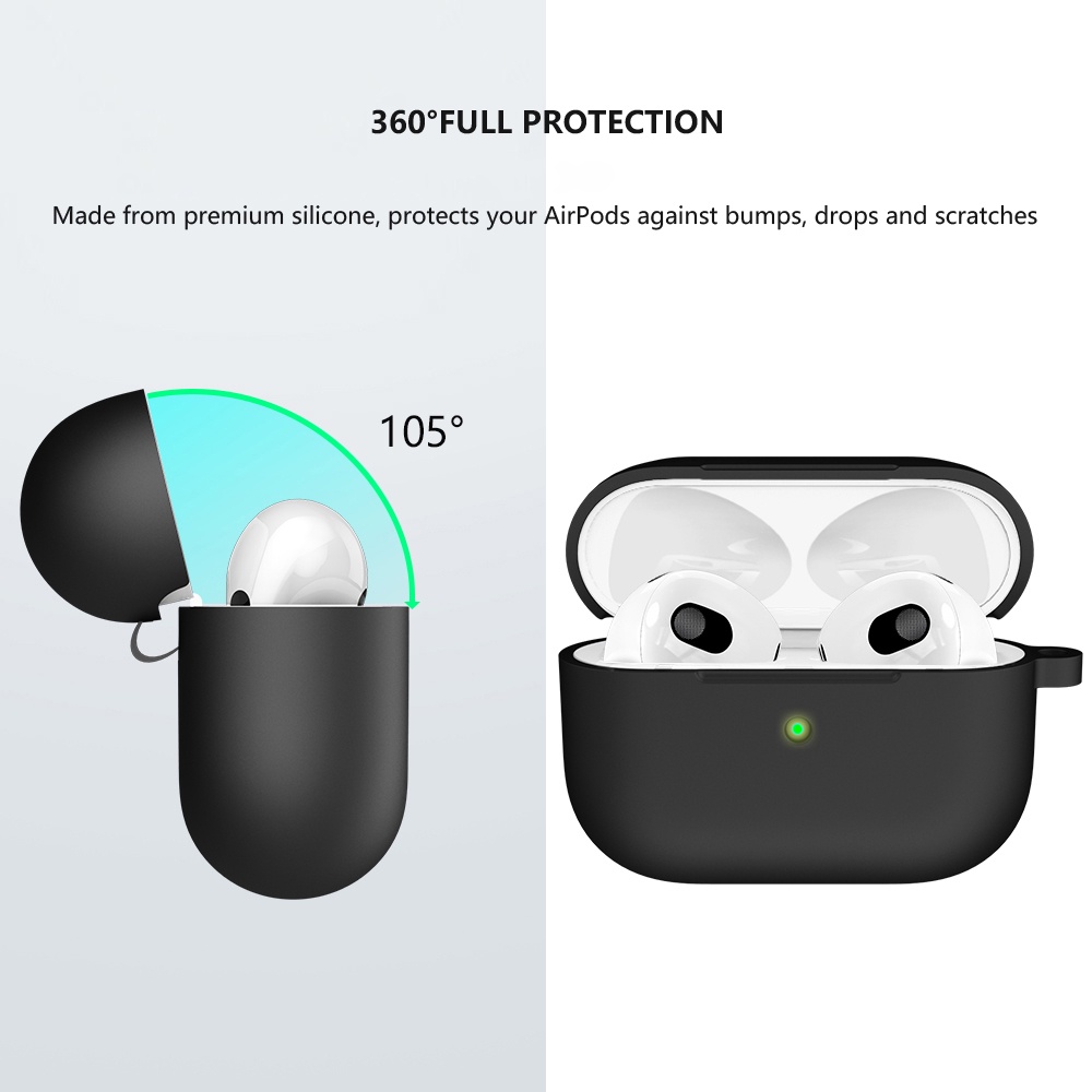 Vỏ Bọc Silicone Bảo Vệ Hộp Đựng Tai Nghe Airpod 3 Apple 2021 New AirPods 3 Thiết Kế Đơn Giản Tiện Dụng