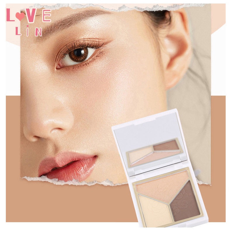 [Hàng mới về] Bảng phấn trang điểm mắt / mũi / má hồng có độ bóng cao ba màu sắc đẹp mắt Lameila | BigBuy360 - bigbuy360.vn