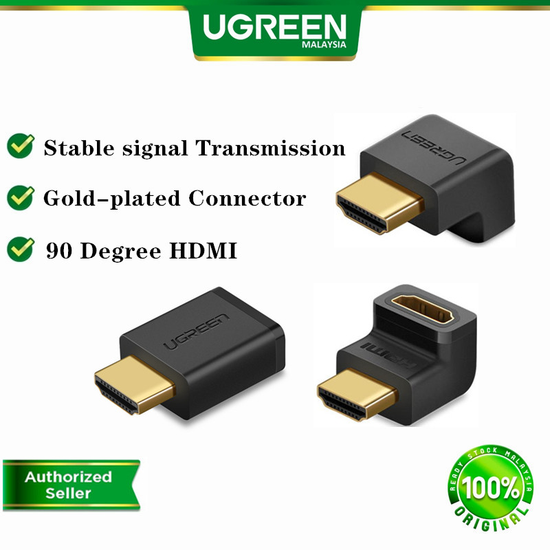 Đầu chuyển đổi jack HDMI sang cổng cắm UGREEN 20109 tốc độ cao thiết kế vuông góc