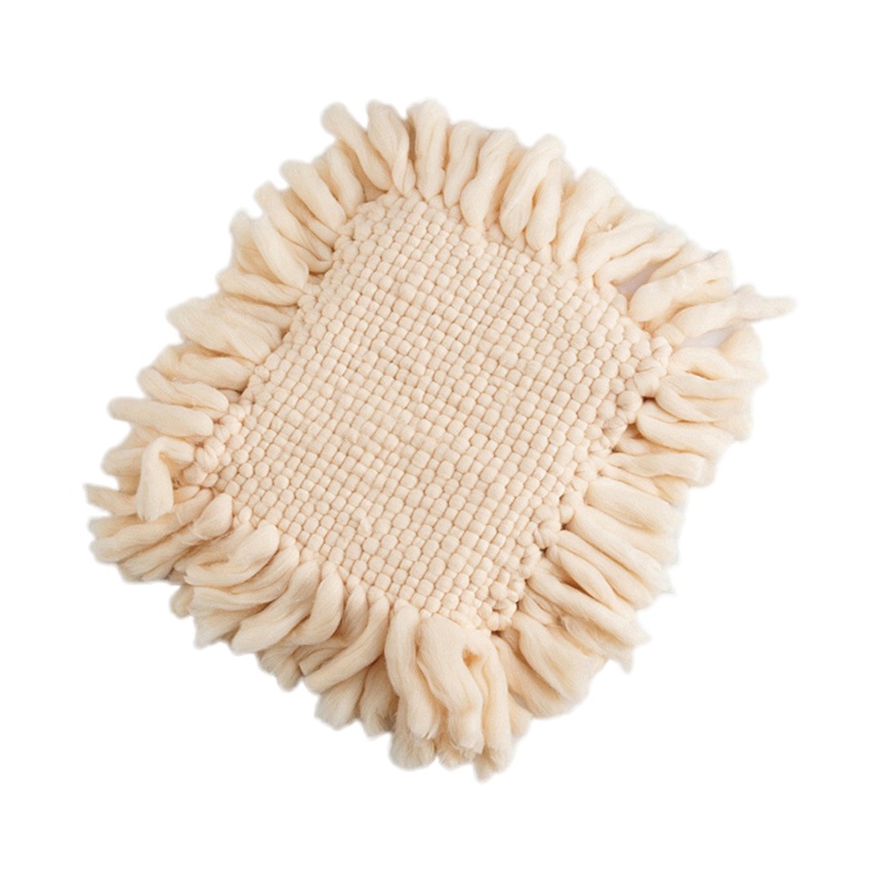 Chăn Đan Len Xinh Xắn 50x50cm Dùng Làm Phụ Kiện Chụp Ảnh Cho Bé Sơ Sinh