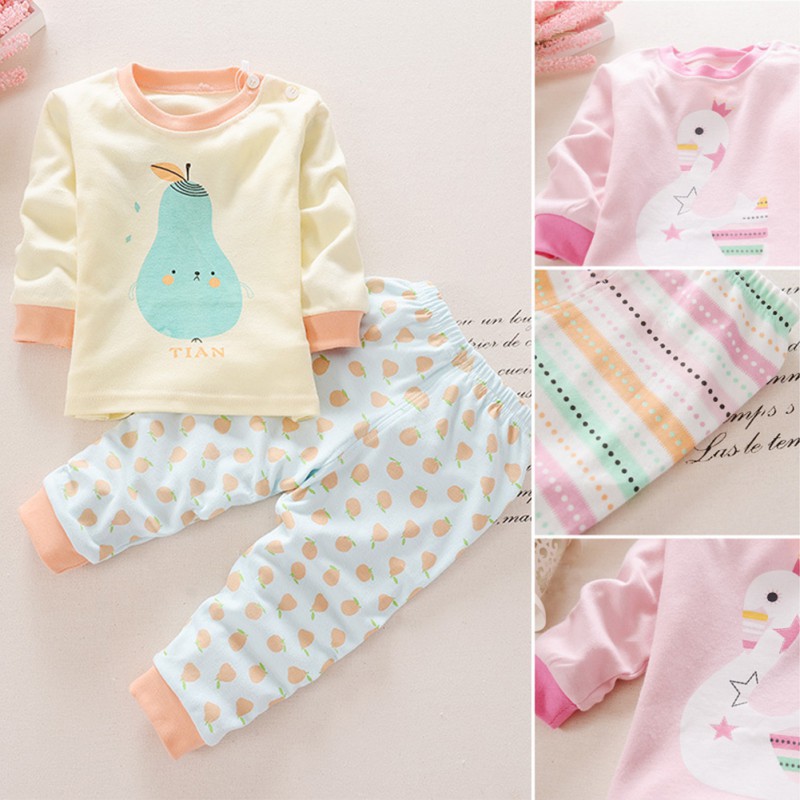 Set áo+quần dài hoạ tiết hoạt hình cho bé