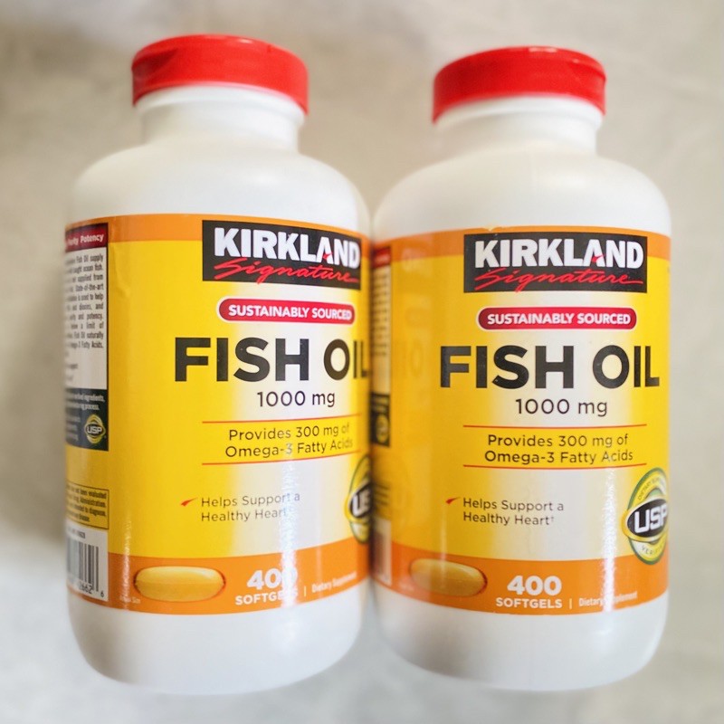 Dầu cá KIRKLAND 0mega-3 FISH OIL 1000mg của Mỹ 400 viên | BigBuy360 - bigbuy360.vn