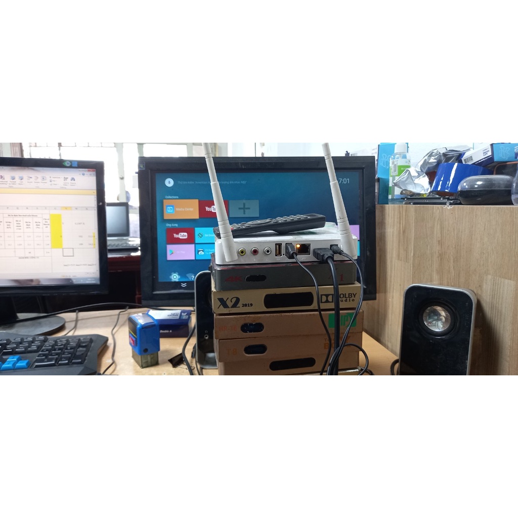 Đầu anroid tv box HT-BOX, Q9s,Telebox T8,.....CÓ VSPORT XRM BÓNG ĐÁ đã update lên android 7.1.2 1G 90%