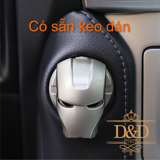 Nắp chụp trang trí nút Start - Stop xe hơi mô hình Ironman