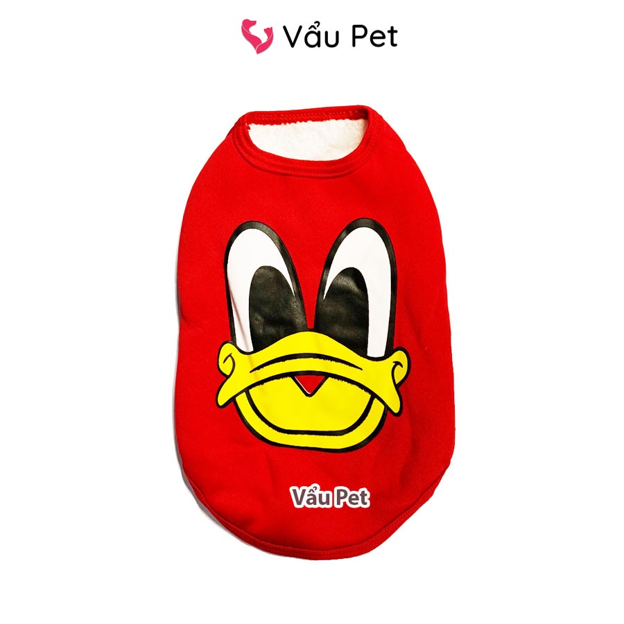 Áo cho chó mèo ba lỗ lót bông ấm áp - Quần áo cho chó poodle, con, lớn, mèo, thú cưng Vẩu Pet Shop