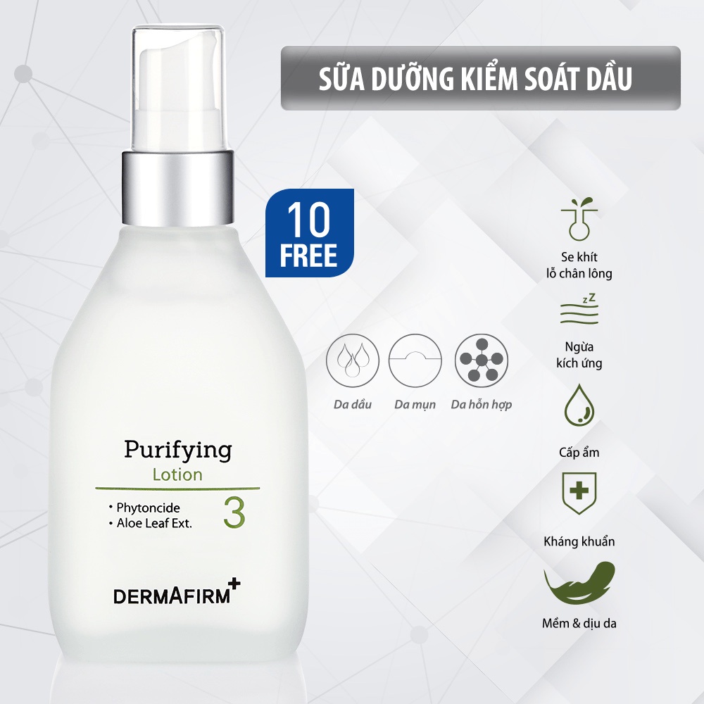 Dermafirm - Sữa dưỡng kiểm soát dầu (PURIFYING LOTION) 120ml - PL120 | BigBuy360 - bigbuy360.vn