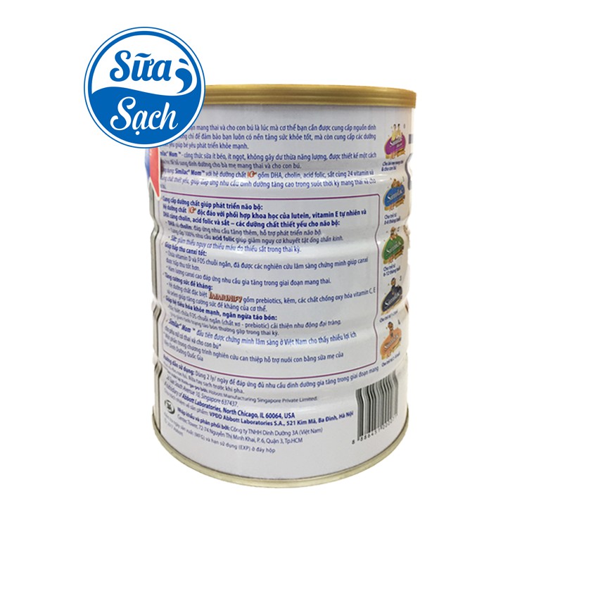 Sữa bột Similac Mom 900gr date mới