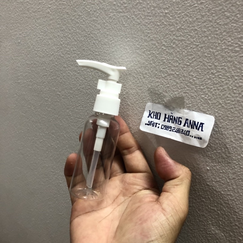 Set 50 Chai trong suốt vòi nhấn nhỏ giọt - Chai 100ml/ 50ml/ 30ml/ 10ml xịt giọt Đựng dầu gội , đựng nước rửa