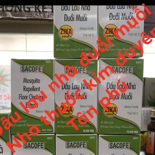 DẦU LAU NHÀ ĐUỔI MUỖI sacofe 10ML