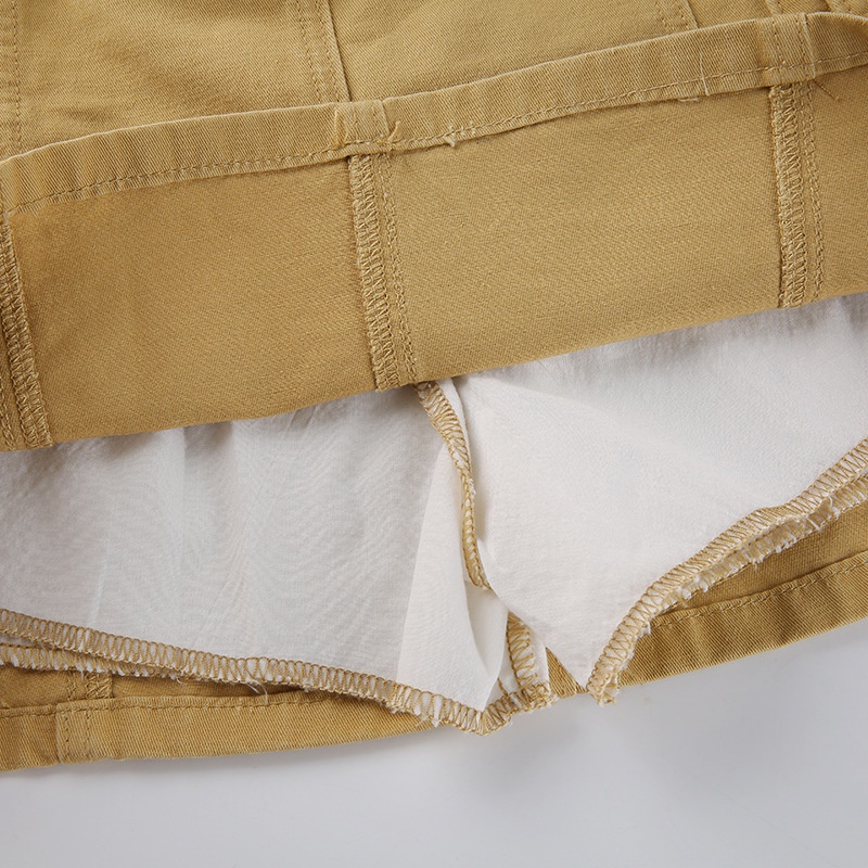 Chân váy jean DUNEA lưng thấp đơn giản thời trang cho nữ